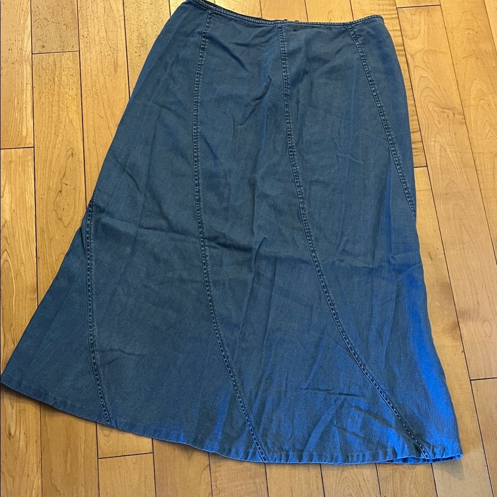 Emma James‎ A Liz Claiborne Co. Retro Denim Maxi Skirt